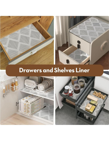 Forros Antideslizantes Insigoo para Gabinetes 30x600 cm Gris