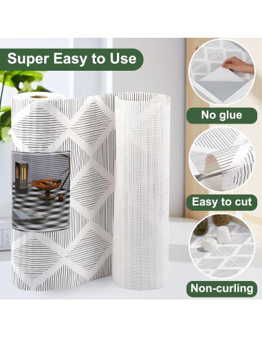 Forros Antideslizantes Insigoo para Gabinetes 30x600 cm Gris