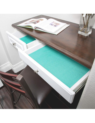 Forro de Estante Antideslizante Menta 45.72x152.4 cm Diseño Inteligente