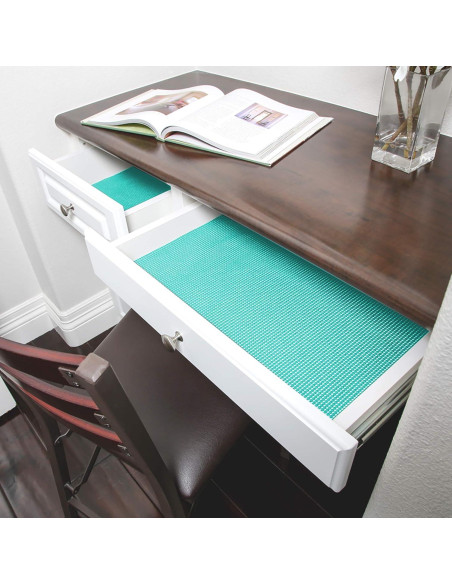 Forro de Estante Antideslizante Menta 45.72x152.4 cm Diseño Inteligente