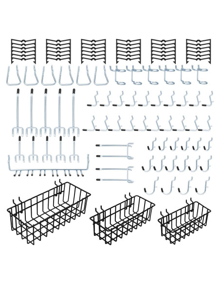 Kit de Accesorios para Tablero de Clavos Daanxw 1/4" Extra Grueso