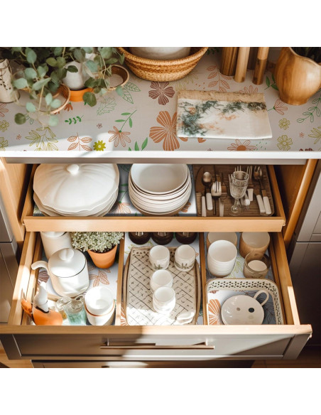 Forro de Estante Antideslizante DwellAid 45.7x243.8 cm Multicolor