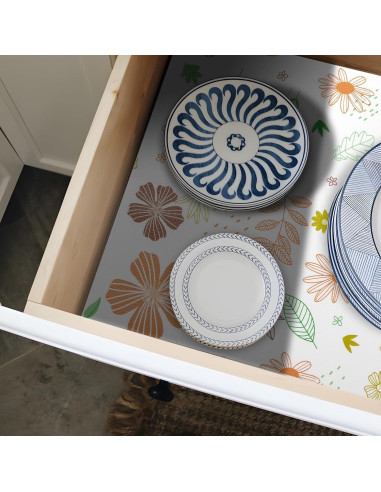 Forro de Estante Antideslizante DwellAid 45.7x243.8 cm Multicolor