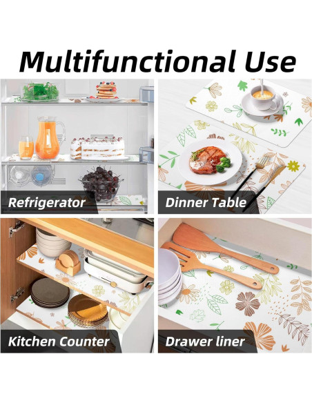 Forro de Estante Antideslizante DwellAid 45.7x243.8 cm Multicolor