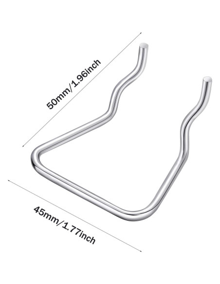 16 Soportes para Alicates Hotop de Acero Inoxidable 50x45mm