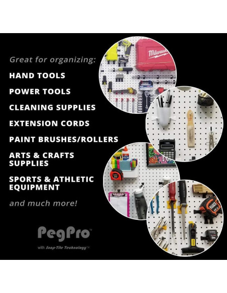 Ganchos de Plástico Greenleaf 2" para Tablero de Clavos - 24 Piezas