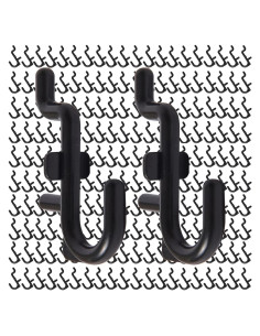 Jucoan 200 Ganchos en J para Tablero de Clavos 6.35 mm