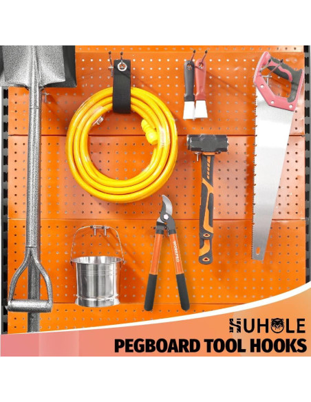 Ganchos de Tablero de Clavos HUHOLE 10PC 10cm Alta Resistencia