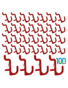 Kit de 100 Ganchos en J Colorstorm para Tablero de Clavos