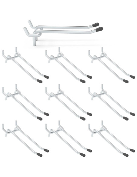 Ganchos de Tablero de Clavos HUHOLE 10PC 10cm Alta Resistencia
