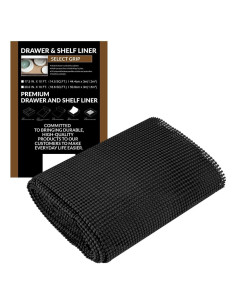 Forro Antideslizante para Cajones Besmall 17.5x304.8cm Negro