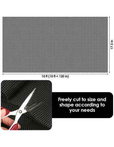 Forro Antideslizante para Cajones Besmall 17.5x304.8cm Negro