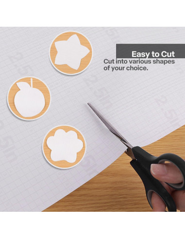 Forro de Estante Autoadhesivo Janeart 40cm x 5m Blanco Crema