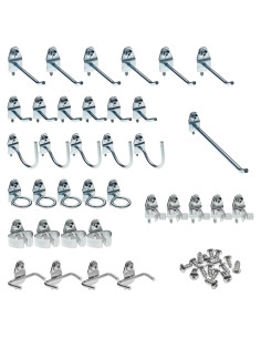 Kit de 36 Ganchos de Acero Galvanizado Triton 76936