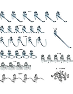 Kit de 36 Ganchos de Acero Galvanizado Triton 76936 2