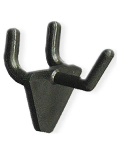 Gancho de Plástico Negro Azar Displays 1" Paquete de 50