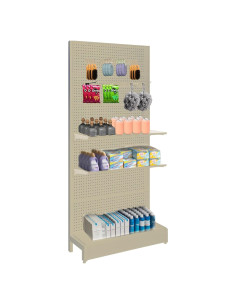 Soporte de Exhibición NectaCol Pegboard 94x196 cm Crema