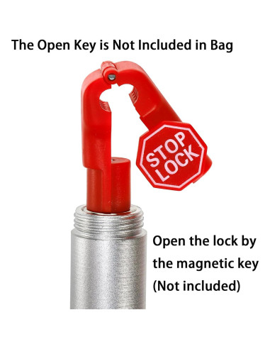 Cerraduras de Gancho Antirrobo TOPZEA 120 Unidades 6mm Rojo