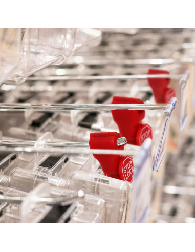 Cerraduras de Gancho Antirrobo TOPZEA 120 Unidades 6mm Rojo