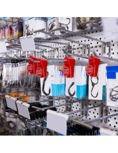 Cerraduras de Gancho Antirrobo TOPZEA 120 Unidades 6mm Rojo