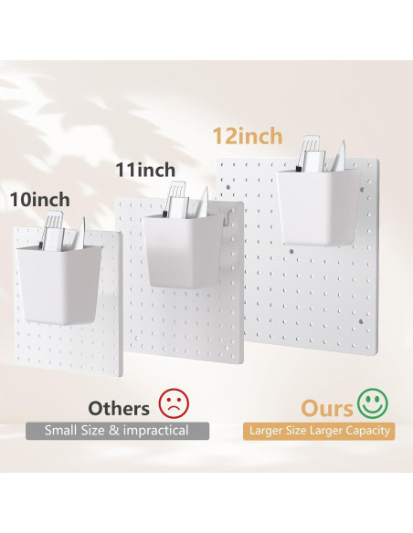 Kit de Tablero de Clavos FZK 4 Piezas 30.48 cm Blanco