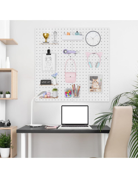 Kit de Tablero de Clavos FZK 4 Piezas 30.48 cm Blanco