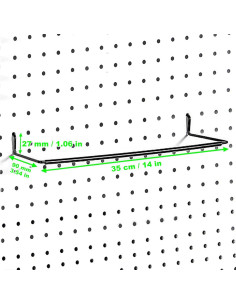 Soporte de Toallas para Tablero de Clavos AccEncyc 4 Pcs 2