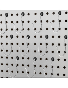 120 Ganchos de Bloqueo para Tablero FdcLixuvol Negro 6.35mm 2