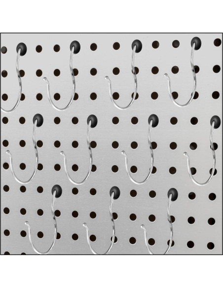 120 Ganchos de Bloqueo para Tablero FdcLixuvol Negro 6.35mm