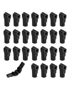 Bloqueos de Ganchos de Seguridad uxcell 50pcs 6mm ABS Negro