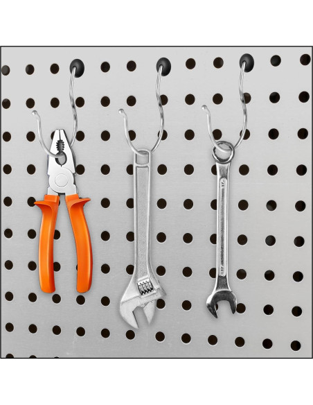 120 Ganchos de Bloqueo para Tablero FdcLixuvol Negro 6.35mm