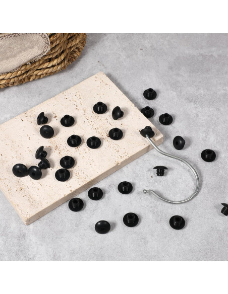 120 Ganchos de Bloqueo para Tablero FdcLixuvol Negro 6.35mm