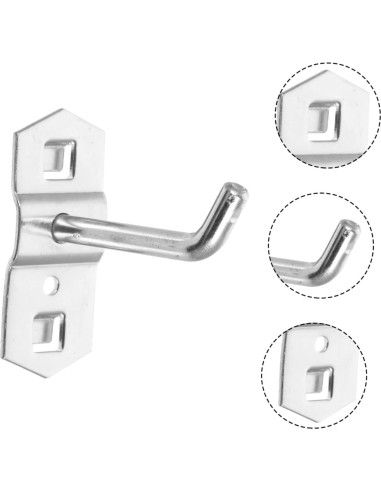 Ganchos de Clavo VILLFUL 24 pcs Metal Antideslizante para Almacenamiento