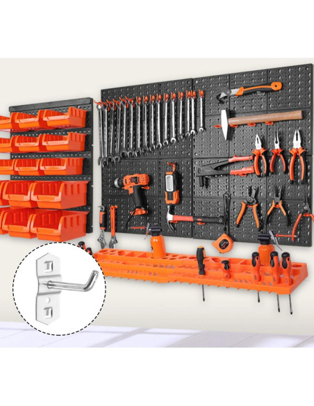 Ganchos de Clavo VILLFUL 24 pcs Metal Antideslizante para Almacenamiento