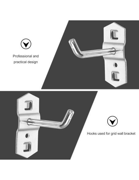 Ganchos de Clavo VILLFUL 24 pcs Metal Antideslizante para Almacenamiento