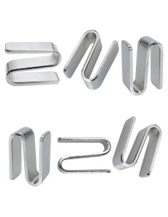 6 Ganchos en S de Alambre ITROLLE Niquelados 15x34mm