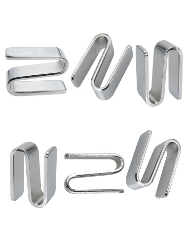 6 Ganchos en S de Alambre ITROLLE Niquelados 15x34mm