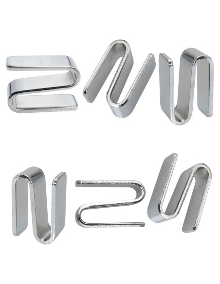 6 Ganchos en S de Alambre ITROLLE Niquelados 15x34mm 6 Ganchos en S de Alambre ITROLLE Niquelados 15x34mm