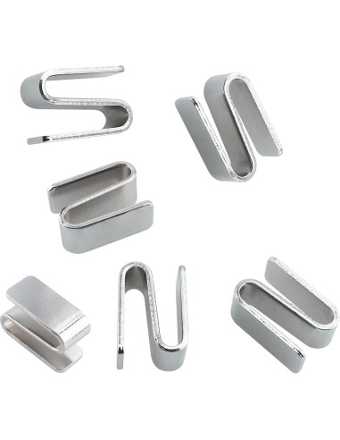 6 Ganchos en S de Alambre ITROLLE Niquelados 15x34mm