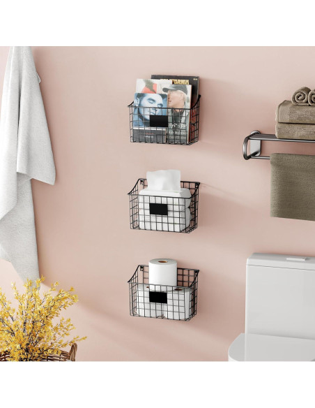 Cesta de Almacenamiento Pared X-cosrack 3 Piezas 26.9x19.1x13 cm Cesta de Almacenamiento Pared X-cosrack 3 Piezas 26.9x19.1x13 cm