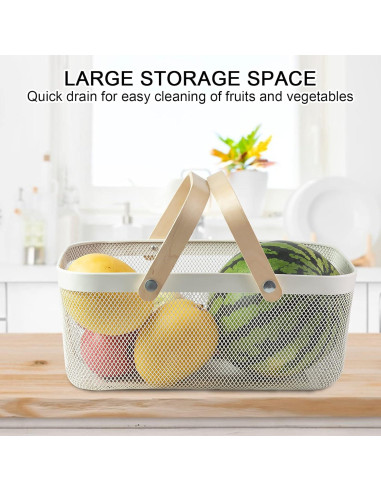 Cesta de Cosecha de Jardín MACOIOR M-001 Blanco 24.89x39.88cm