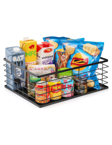 Cesta de Almacenamiento de Comida TOPZEA 40.6x31.8cm Negra