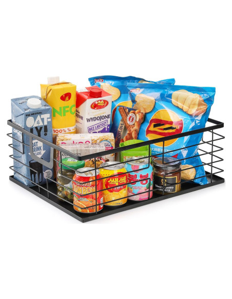 Cesta de Almacenamiento de Comida TOPZEA 40.6x31.8cm Negra