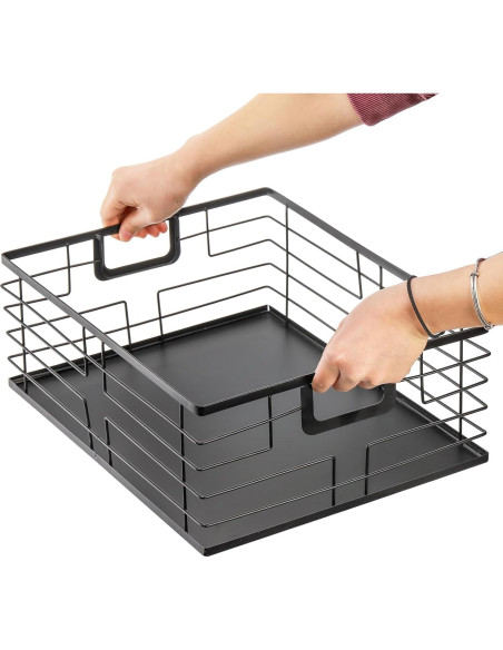 Cesta de Almacenamiento de Comida TOPZEA 40.6x31.8cm Negra
