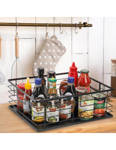 Cesta de Almacenamiento de Comida TOPZEA 40.6x31.8cm Negra