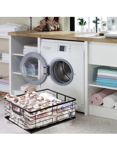 Cesta de Almacenamiento de Comida TOPZEA 40.6x31.8cm Negra