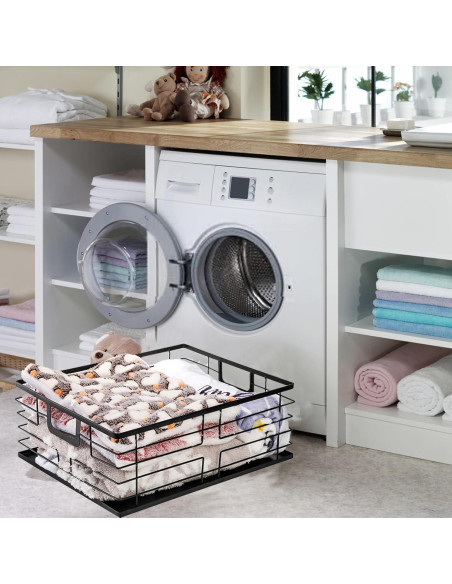 Cesta de Almacenamiento de Comida TOPZEA 40.6x31.8cm Negra