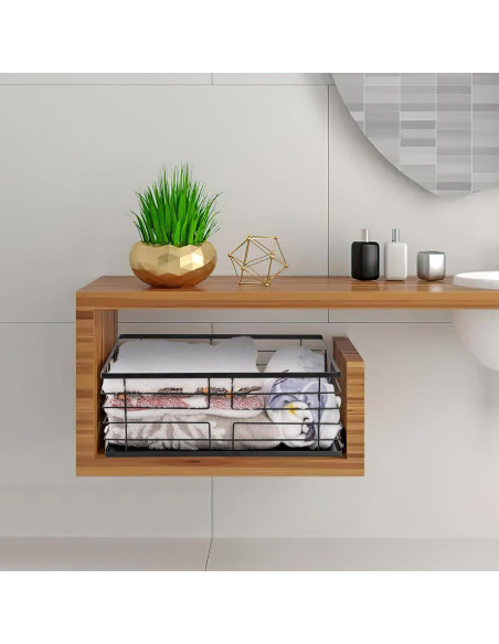 Cesta de Almacenamiento de Comida TOPZEA 40.6x31.8cm Negra