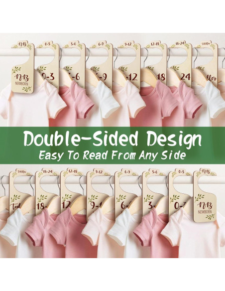 Divisores de Armario para Bebés CCYLTL - 8 PCS Madera Doble Cara Divisores de Armario para Bebés CCYLTL - 8 PCS Madera Doble Cara