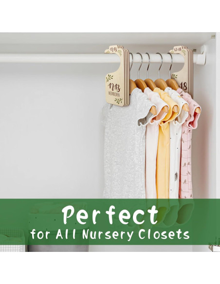 Divisores de Armario para Bebés CCYLTL - 8 PCS Madera Doble Cara Divisores de Armario para Bebés CCYLTL - 8 PCS Madera Doble Cara